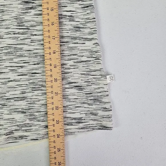 Lululemon Women's M Multicolor Stripe Beat The Heat Short Sleeve Mesh Back Shirt - Picture 11 of 13